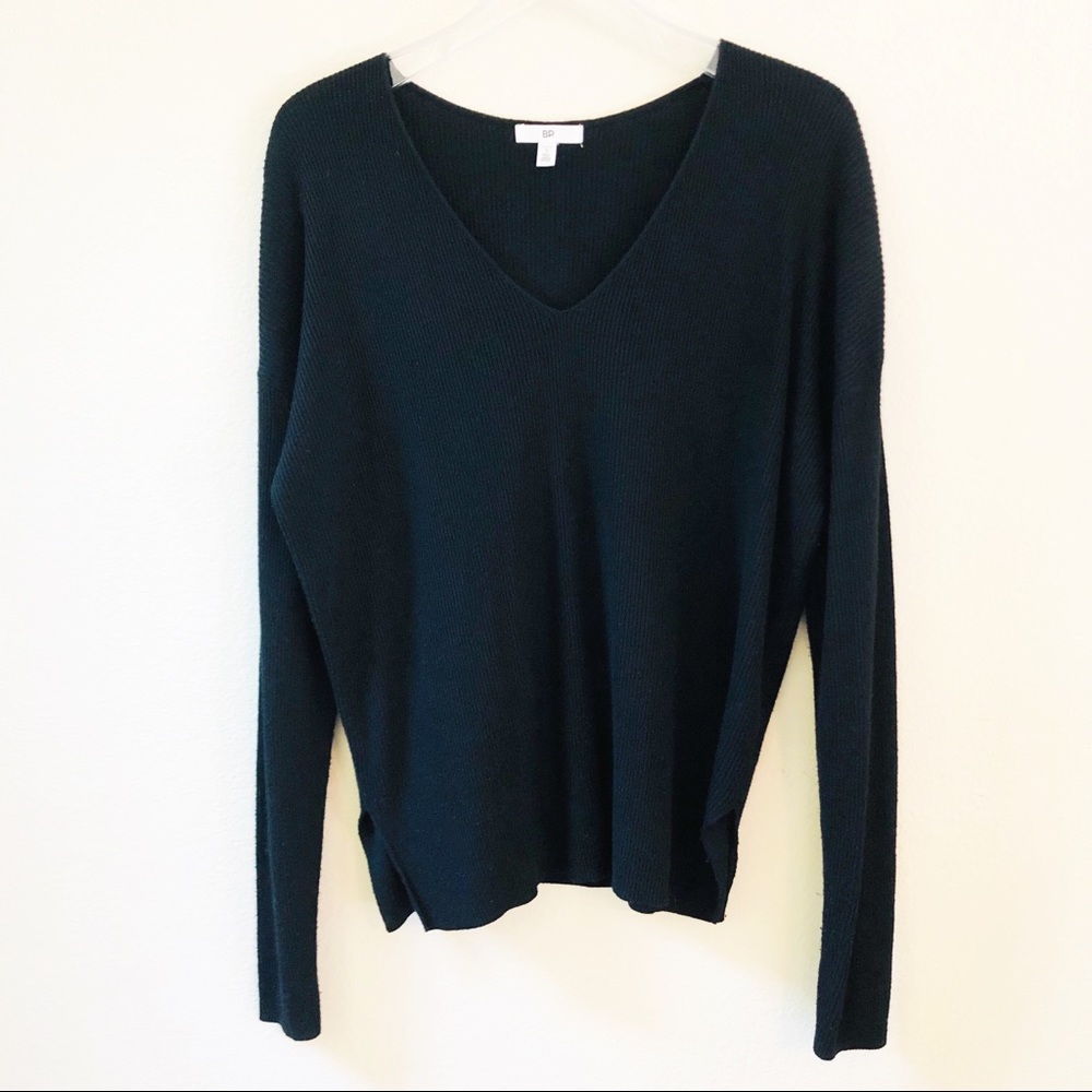 BP Black V neck Pullover Sweater Size Small